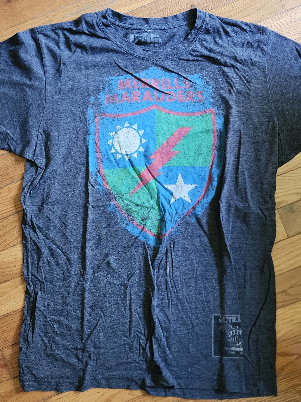 RANGER-UP Merrill Marauders Graphic Tee - Navy Heather RARE